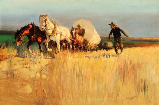 The Homeseekers Artwork by Oscar Berninghaus