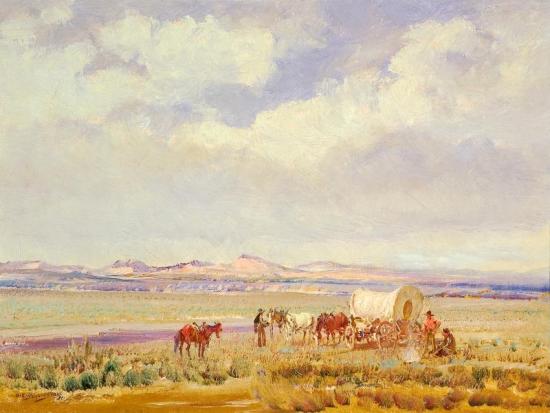 Wandering Home Seeker, 1951 Artwork by Oscar Berninghaus