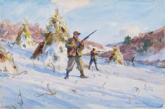 Rabbit Hunters Artwork by John Whorf
