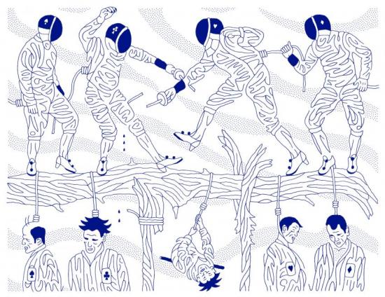 Fencing On The Gallows Tree, 2009 Artwork by Dmitry Borshch