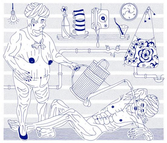 Waterboarding Of Abu Zubaydah, 2010 Artwork by Dmitry Borshch