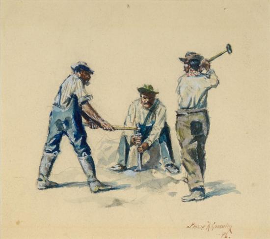 Workmen, 1896 Artwork by Philip R. Goodwin