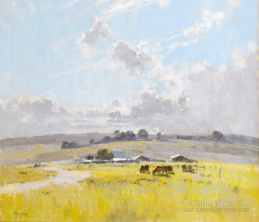Landscape With Cattle And Farm Buildings, 1921 Artwork by Penleigh Boyd