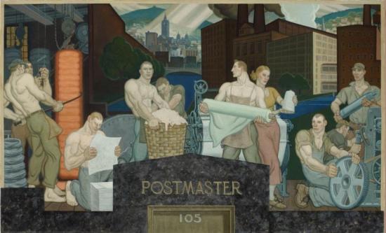 Industries Of Holyoke, 1935 Artwork by Aiden Lassell Ripley