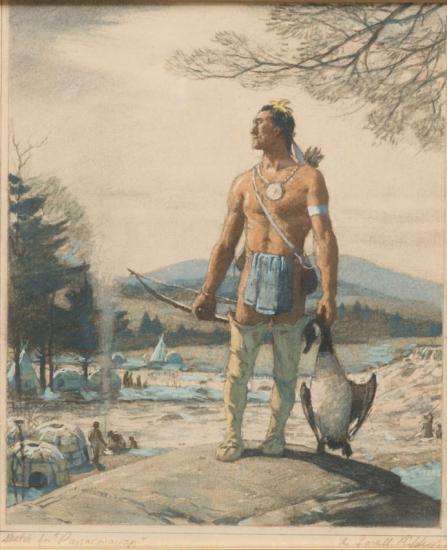 Sketch For Passaconaway, Front View Artwork by Aiden Lassell Ripley