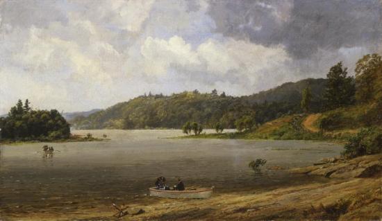 On The Wawayanda Lake, New Jersey, 1873 Artwork by Jasper Francis Cropsey