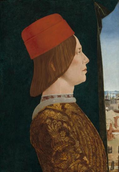 Portrait Of Giovanni Ii Bentivoglio, C. 1474/1477 Artwork by Ercole De' Roberti