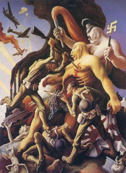 Exterminate, 1942 Artwork by Thomas Hart Benton