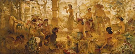 Bali Life, 1962-1964 Artwork by Lee Man Fong