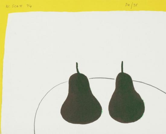 Dark Pears, 1974 Artwork by William Scott