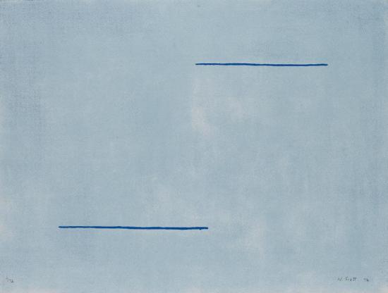 Blue Field Artwork by William Scott