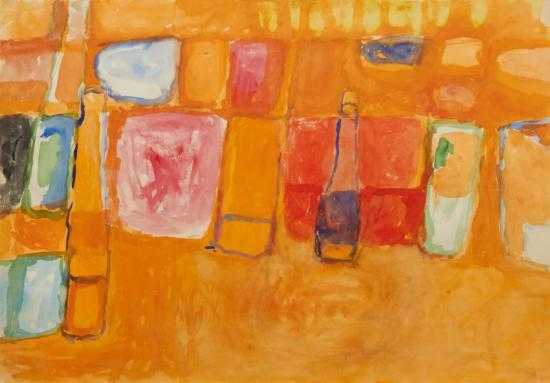 Still Life With Bottles, 1957 Artwork by William Scott
