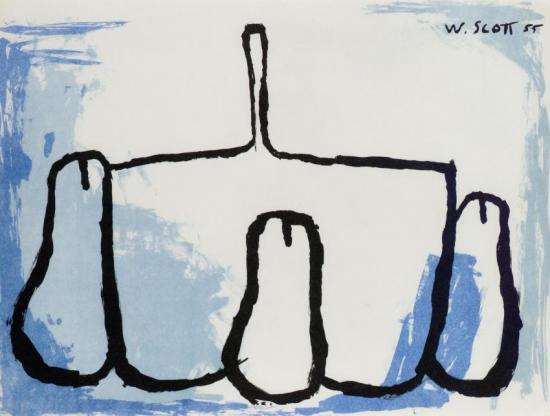 Three Pears And A Pan, 1955 Artwork by William Scott