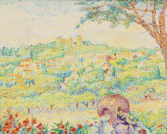 Le Dejeuner À Grimaud Artwork by Yvonne Canu