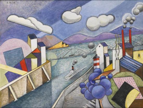 Port En Normandie, 1975 Artwork by Bela De Kristo