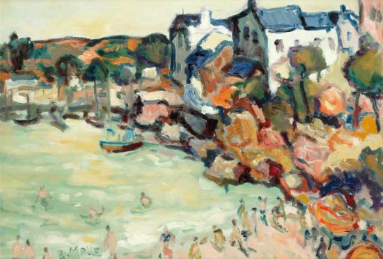 Journée Ensoleillée à Cornwall Artwork by Charles Malle