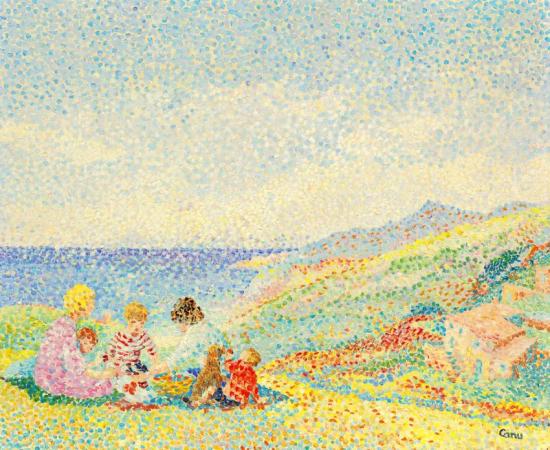 Goûter à Speloncato-corse Artwork by Yvonne Canu