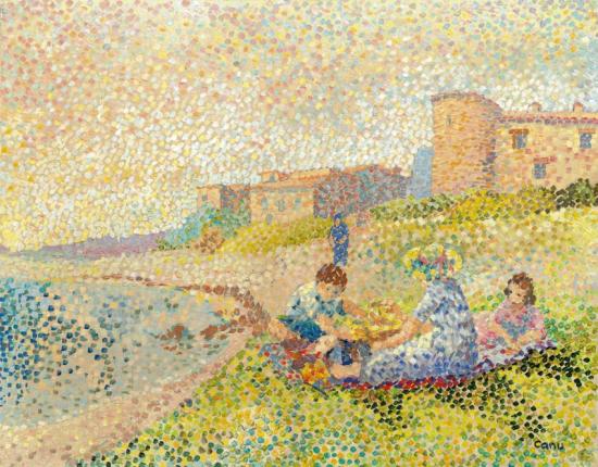 Goûter Sur La Plage Artwork by Yvonne Canu