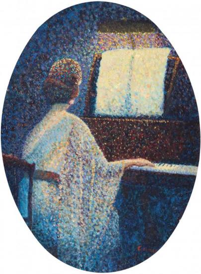 La Pianiste Artwork by Yvonne Canu