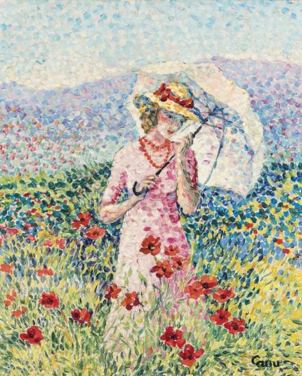 Les Coquelicots Artwork by Yvonne Canu