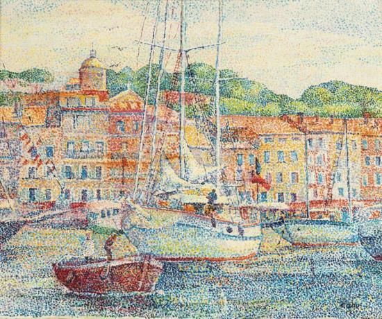 Préparation Aux Régates à St. Tropez Artwork by Yvonne Canu