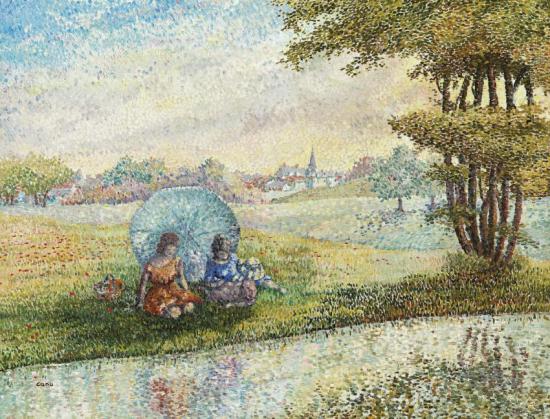 Près Du Fleuve Artwork by Yvonne Canu