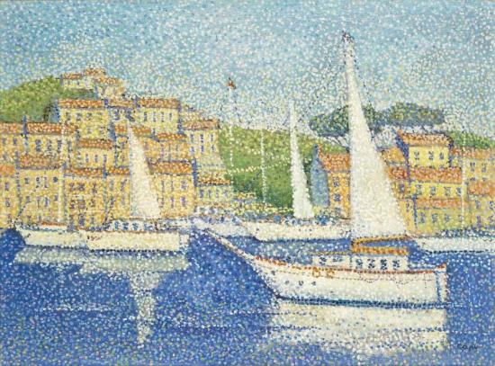 Saint-tropez, Les Régates Artwork by Yvonne Canu