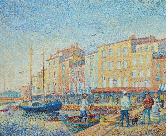 St Tropez En Hiver Artwork by Yvonne Canu