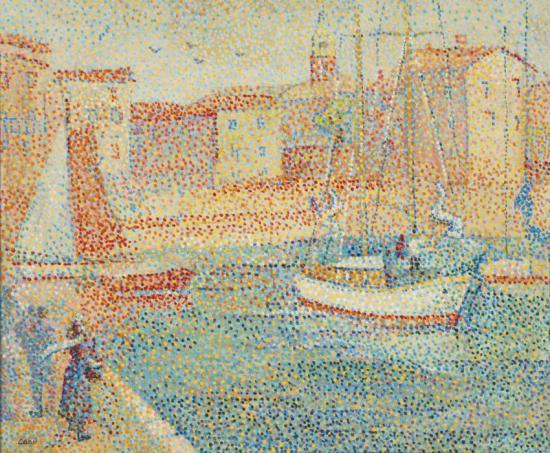 St. Tropez Le Port Artwork by Yvonne Canu