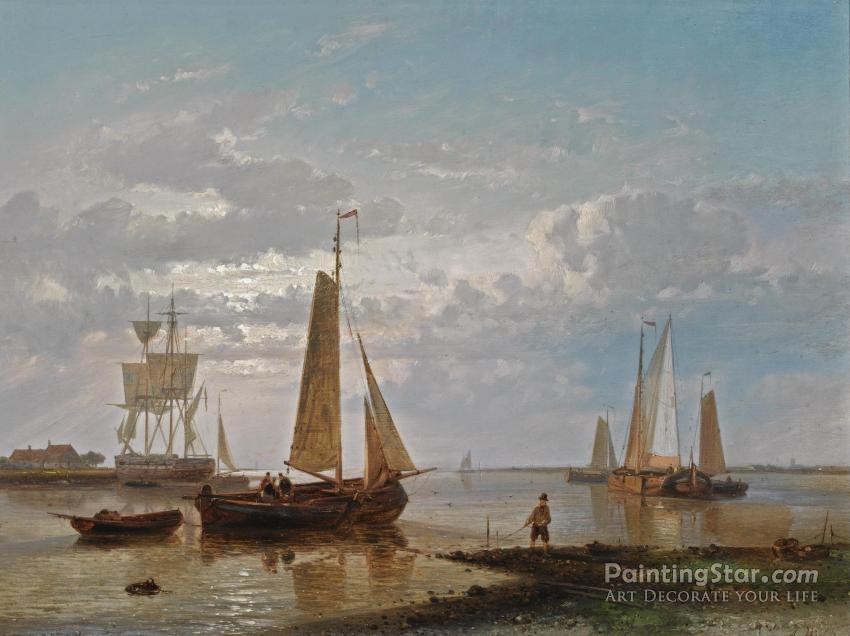 A Coastal Scene Artwork by Abraham Hulk