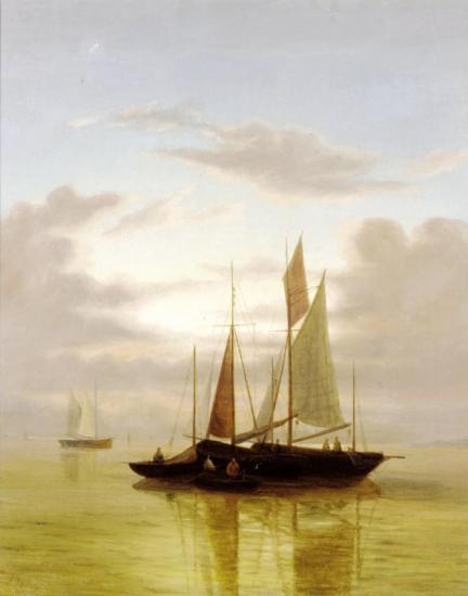 Sailing At Sunset Artwork by Abraham Hulk