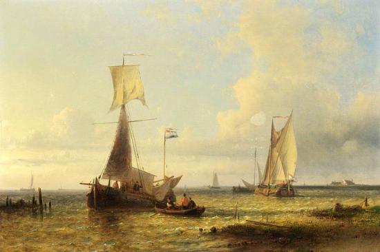 Shipping In A Calm I Artwork by Abraham Hulk