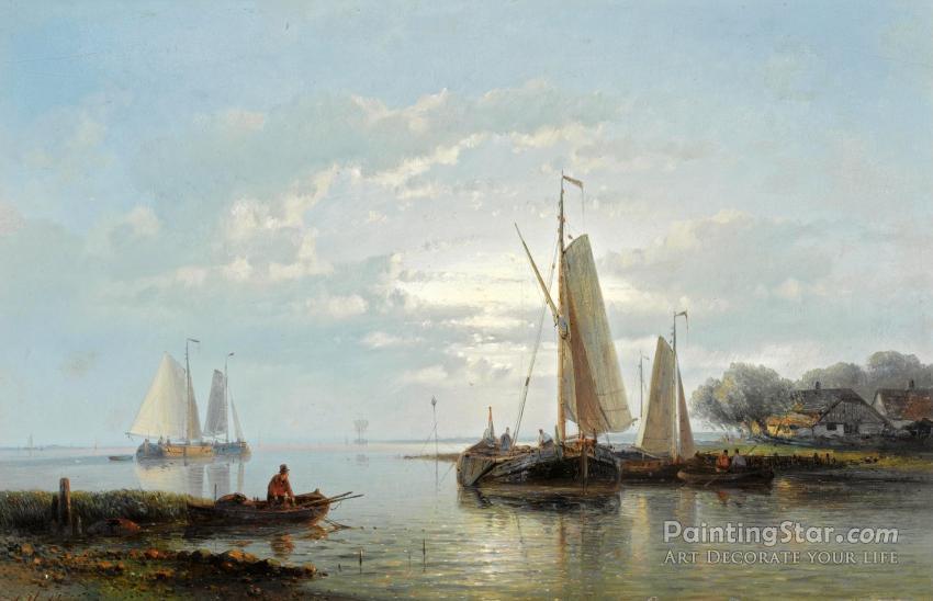 Shipping In A Calm Artwork by Abraham Hulk