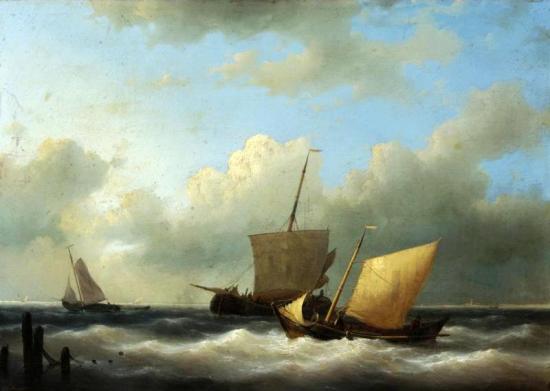 Ships At Sea Artwork by Abraham Hulk