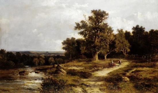 View Near Totnes, Devon Artwork by Abraham Hulk