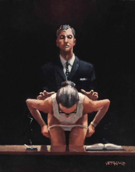 A Sinister Turn Of Emotion I Artwork by Jack Vettriano