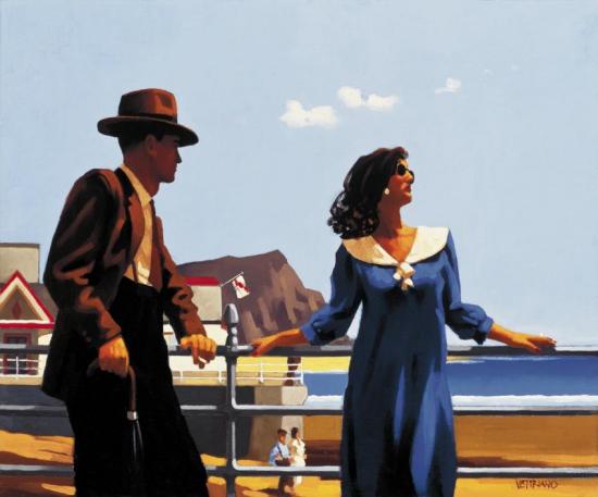 Baby Blue Artwork by Jack Vettriano