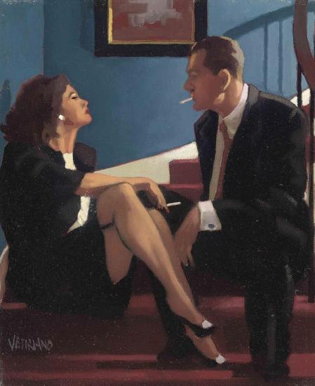 Playing The Party Game Artwork by Jack Vettriano