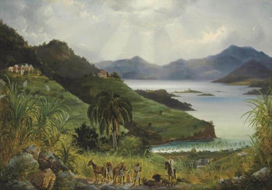 Cruz Bay, 1851 Artwork by Fritz Sigfried George Melbye