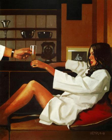 Man Of Mystery Artwork by Jack Vettriano