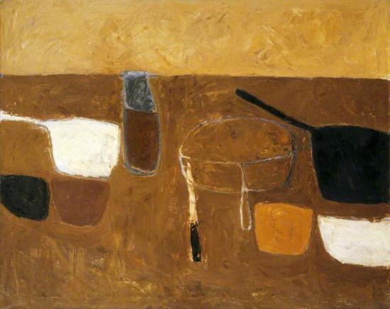 Brown Still Life, 1957 Artwork by William Scott
