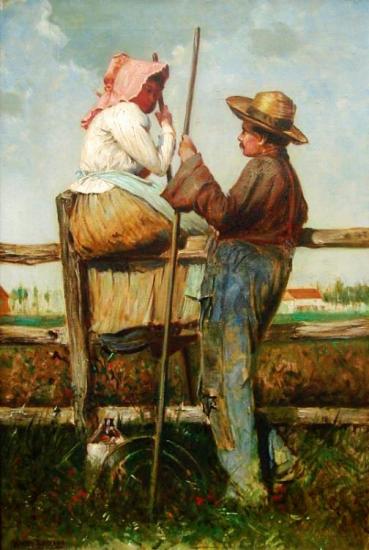 Harvesters At Rest Artwork by Harry Roseland