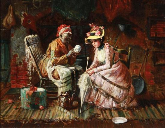 Reading The Tea Leaves Artwork by Harry Roseland