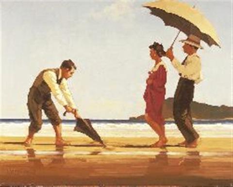 Love Letters In The Sand Artwork by Jack Vettriano