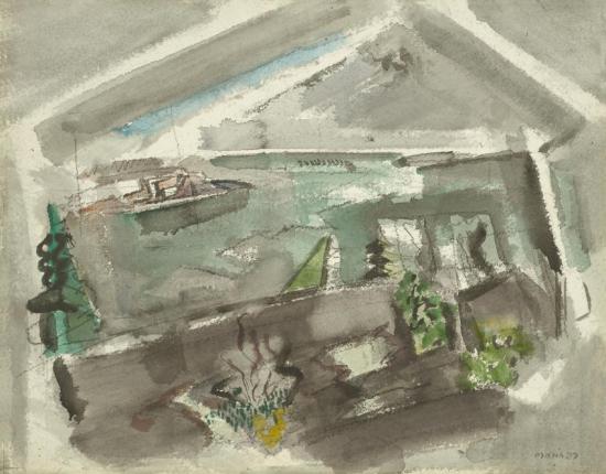 Movement No. 12, Boats And Pertaining Thereto, Deer Isle, Maine, 1927 Artwork by John Marin