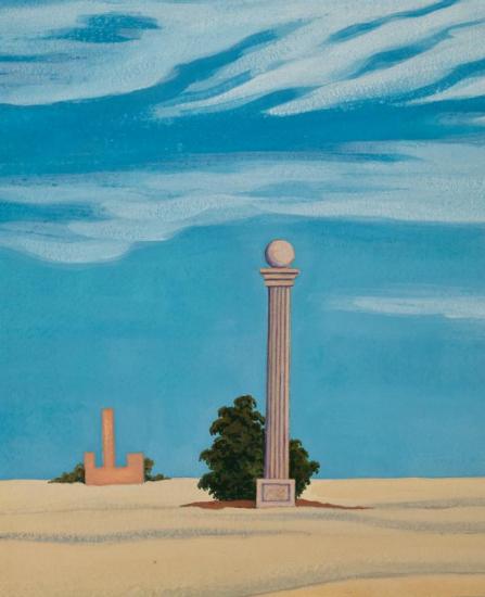 Desert Monument Artwork by George Copeland Ault