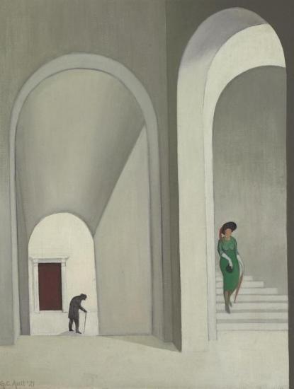 The Stairway, 1921 Artwork by George Copeland Ault