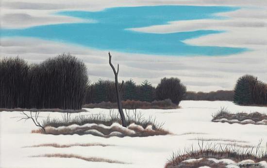 Wastelands: Winter, 1940 Artwork by George Copeland Ault