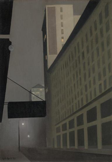 New York Night, No. 2 Artwork by George Copeland Ault