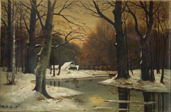 Winter Scene Artwork by George Copeland Ault